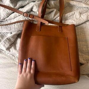 Portland Leather Almost Perfect Crossbody Tote